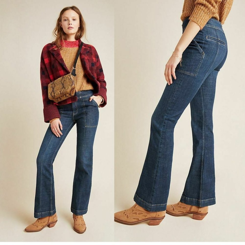 Pilcro High-Rise Utility Bootcut Jeans size 30 new with tag